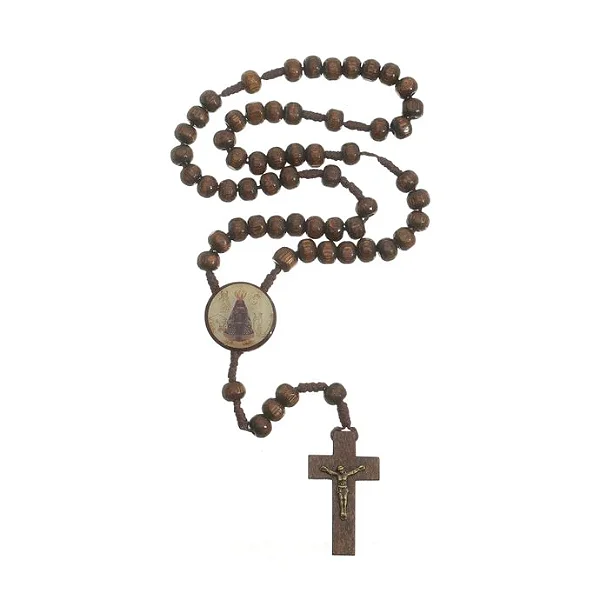Terço Intercessor de Nossa Senhora Aparecida - Marrom