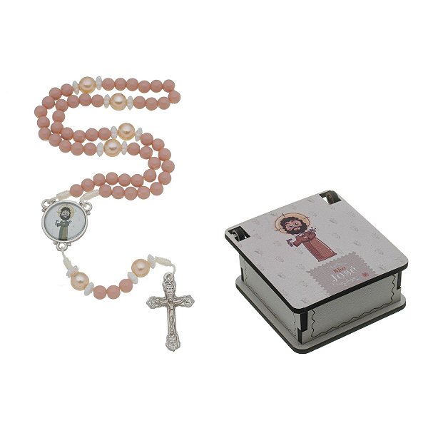 Terço Infantil de São José com Porta Terço