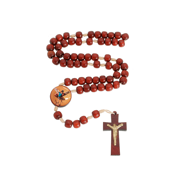 TERÇO DO ANJO DA GUARDA COM CAIXINHA PERSONALIZADA - ROSA