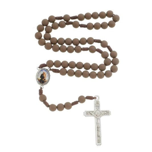 Terço de Santo Antônio - Pérola Marrom