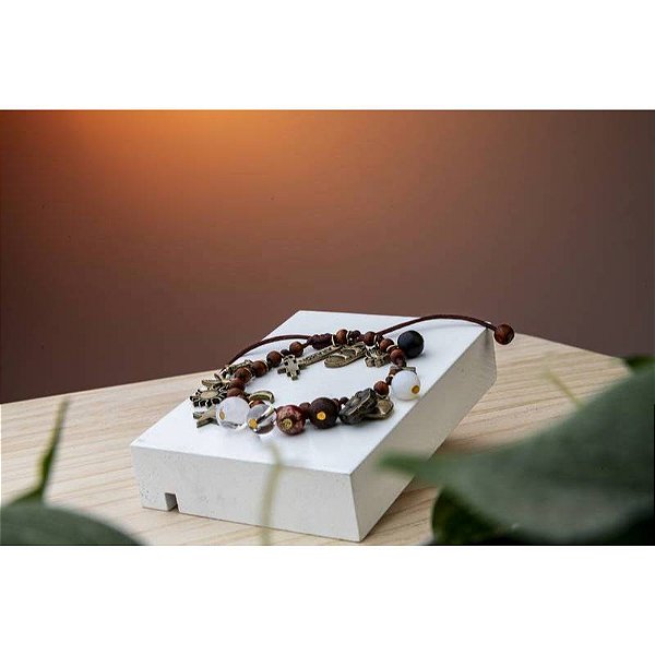 Pulseira Cântico das Criaturas – São Francisco de Assis c/ Folheto