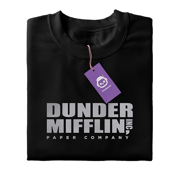 Camiseta Dunder Miflin preto The Office em promoção