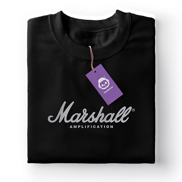 Camiseta Marcas Mic, Amp, Bass and Song