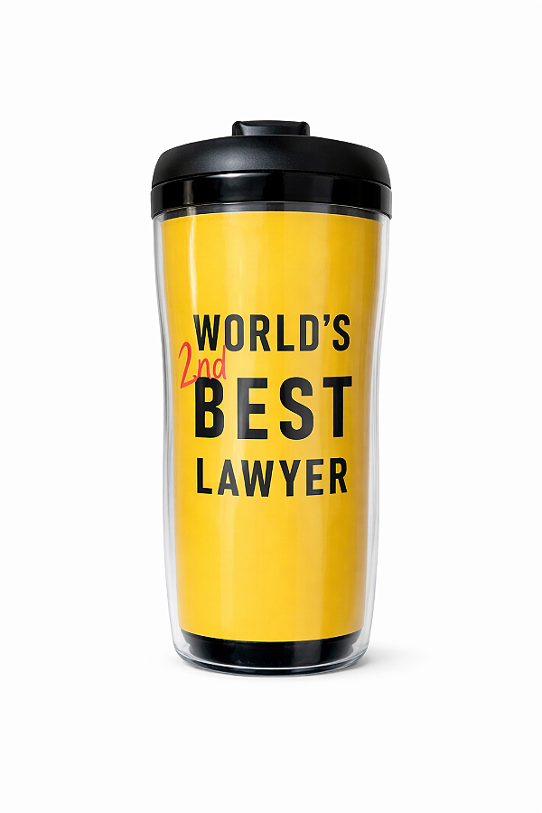 Copo Viagem World's 2nd Best Lawyer