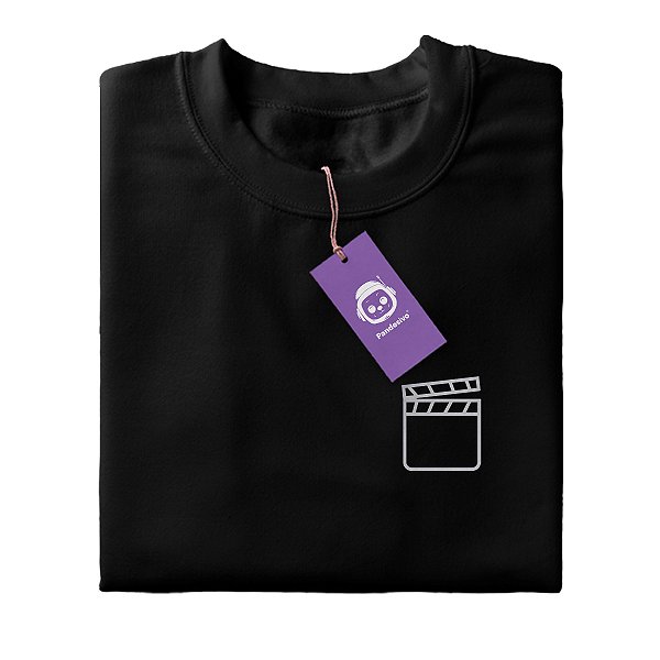 Camiseta Claquete de Cinema Minimalista