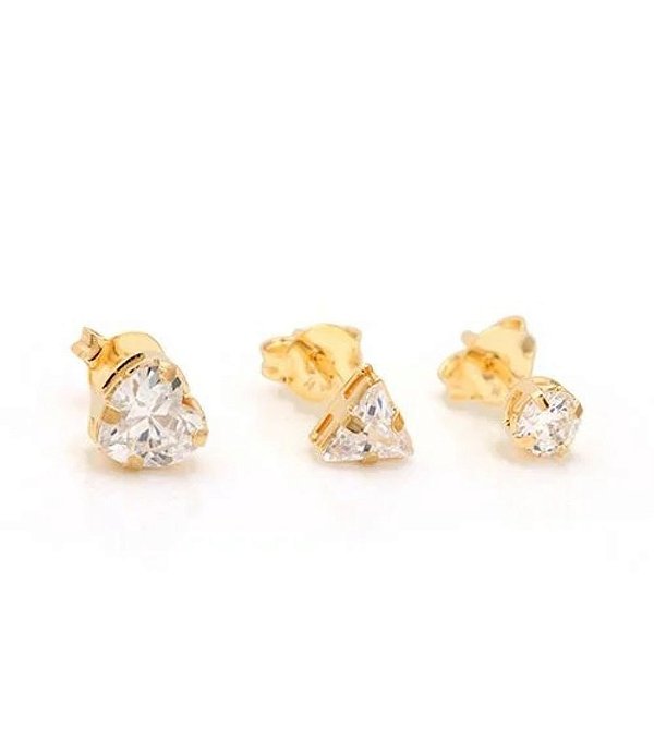 Brincos Zircônia Diversos Modelos
