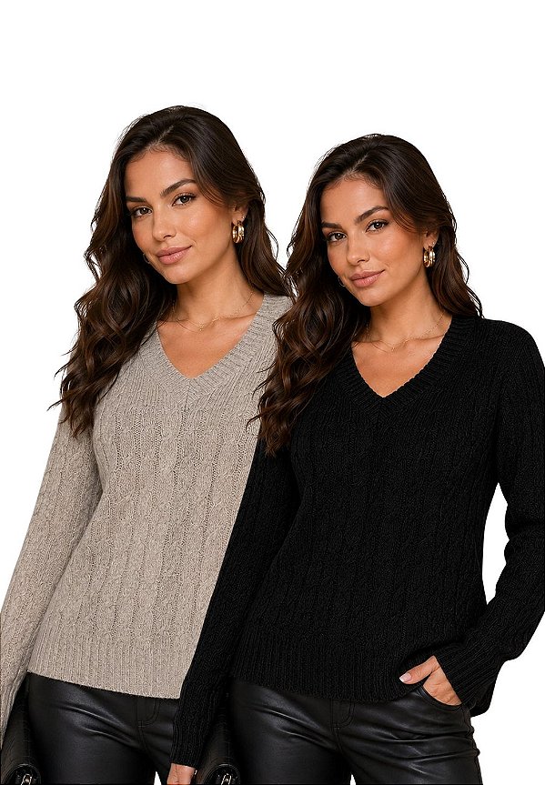Blusa Tricot Londres Mousse