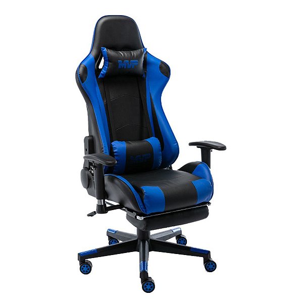 CADEIRA OFFICE GAMER MVP PRETA / AZUL