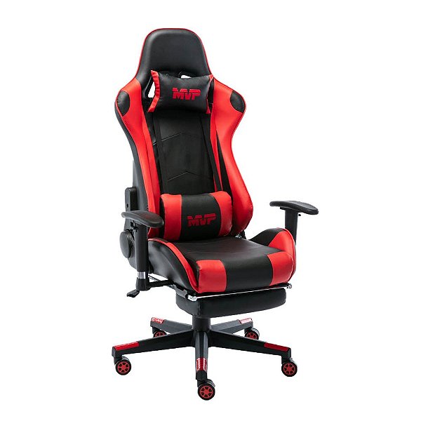 CADEIRA OFFICE GAMER MVP PRETA /VERMELHA
