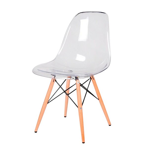 CADEIRA EAMES ACRILICA TRANSPARENTE