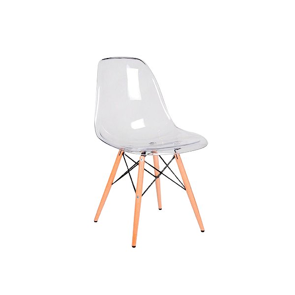 CADEIRA EAMES ACRILICA TRANSPARENTE