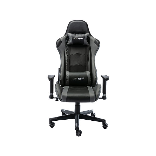 CADEIRA GAMER ONE SHOT. CINZA E PRETO