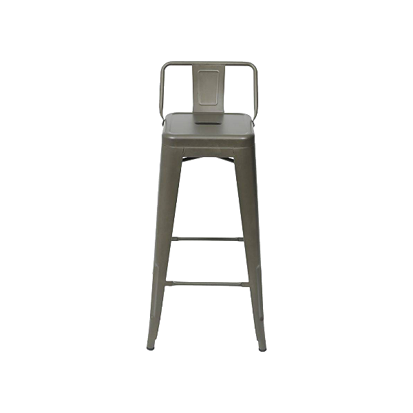 BANQUETA TOLIX ALTA COM ENCOSTO BRONZE