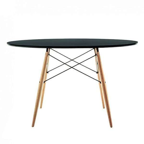 MESA EAMES MDF PRETO 120CM