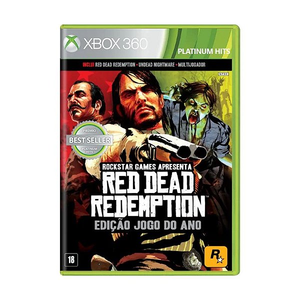 JOGO RED DEAD REDEMPTION GAME OF THE YEAR EDITION XBOX 360 USADO - TLGAMES