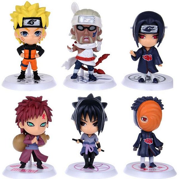 KIT 6 MINIATURAS NARUTO NOVO