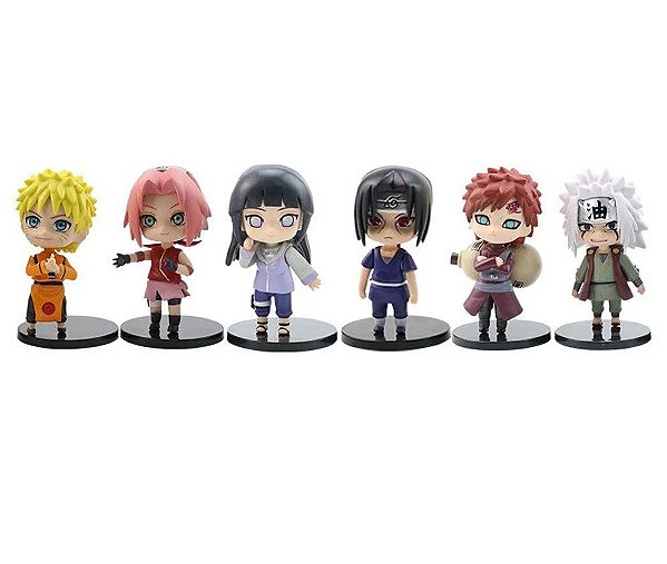 KIT 6 MINIATURAS NARUTO NOVO
