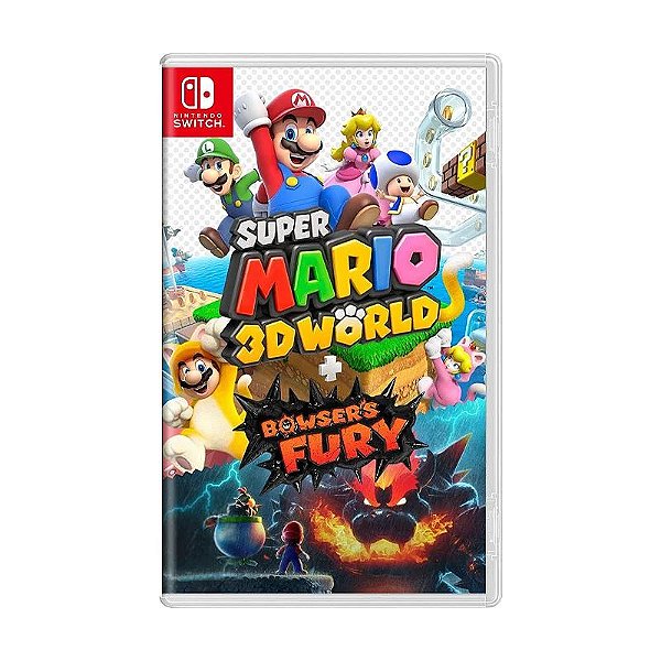 JOGO SUPER MARIO 3D WORLD + BOWSER'S FURY NINTENDO SWITCH NOVO