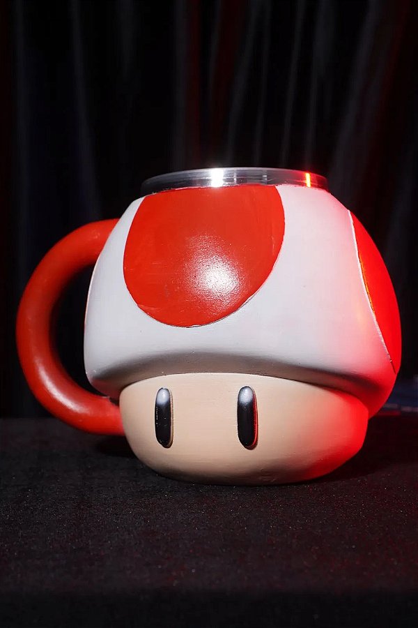 CANECA 3D COGUMELO MUSHROOM: SUPER MARIO BROS