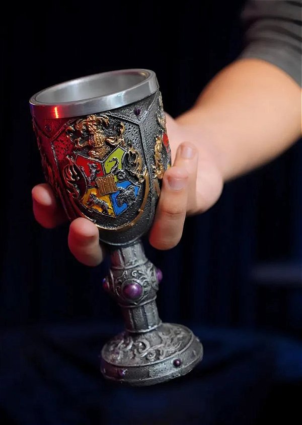 CÁLICE 3D CASAS ESCUDO HOGWARTS: HARRY POTTER