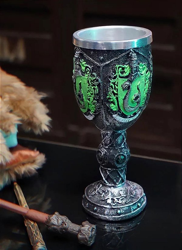 CÁLICE 3D CASAS HOGWARTS SONSERINA SLYTHERIN: HARRY POTTER