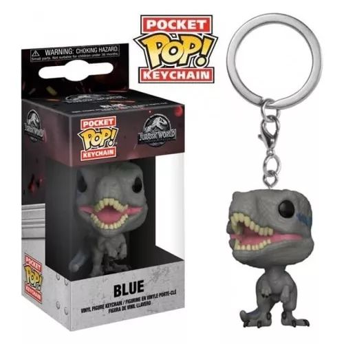 FUNKO POP! CHAVEIRO JURRASSIC WORLD: BLUE NOVO