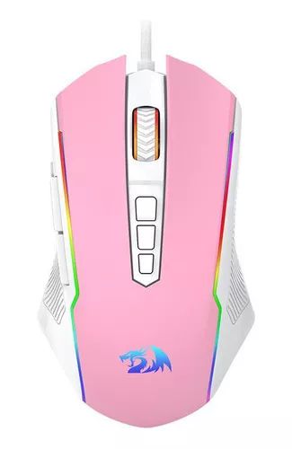 MOUSE RANGER ROSA COM BRANCO NOVO