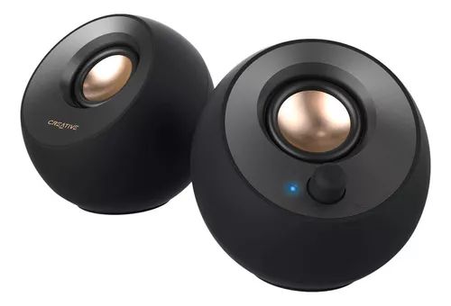 CAIXA DE SOM GAMER CREATIVE PEBBLE V2 PRETO NOVO