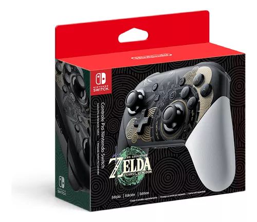 CONTROLE NINTENDO SWITCH PRO ZELDA: TEARS OF THE KINGDOM NOVO