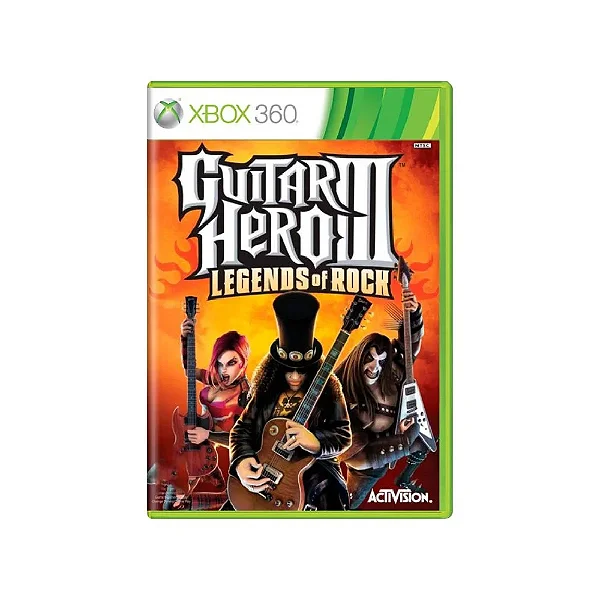 JOGO GUITAR HERO 3: LEGENDS OF ROCK XBOX 360
