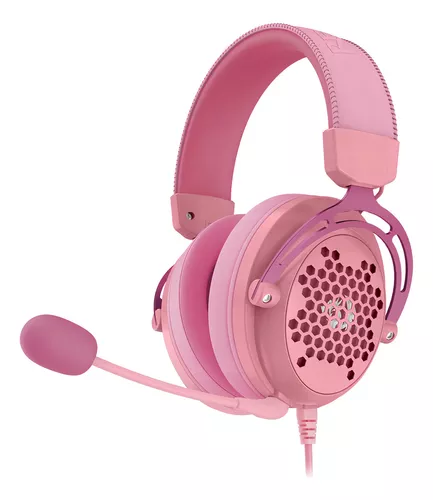 HEADSET GAMER REDRAGON REDRAGON DIOMEDES ROSA NOVO