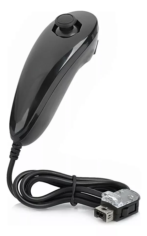 CONTROLE NINTENDO NUNCHUCK PRETO WII