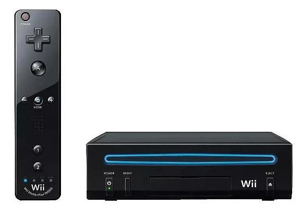 CONSOLE NINTENDO WII BLACK EDITION ORIGINAL USADO