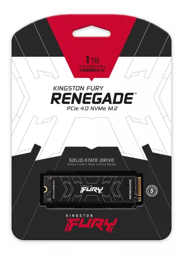 SSD KINGSTON FURY RENEGADE PCLE 4.0 NVME M.2 1TB NOVO