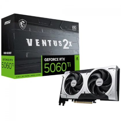 PLACA DE VIDEO MSI RTX 5060 TI VENTUS 2X 16GB GDDR7 128-BIT