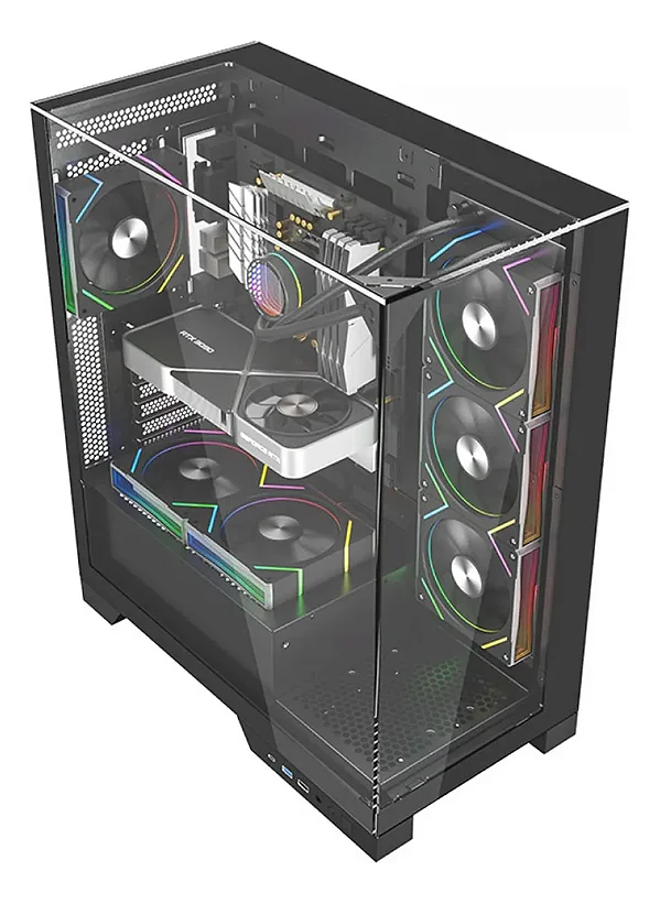 GABINETE LIKETEC GAMER EMPIRE DARK NOVO