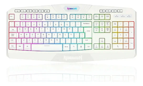 TECLADO MEMBRANA GAMER HARPE 2 RGB BRANCO