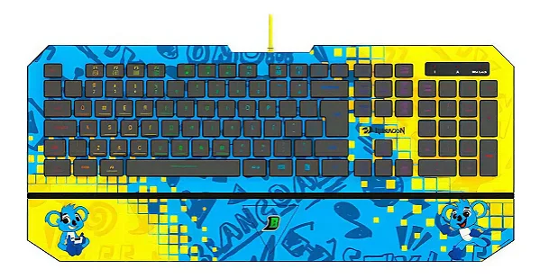 TECLADO GAMER REDRAGON BRANCOALA RGB NOVO