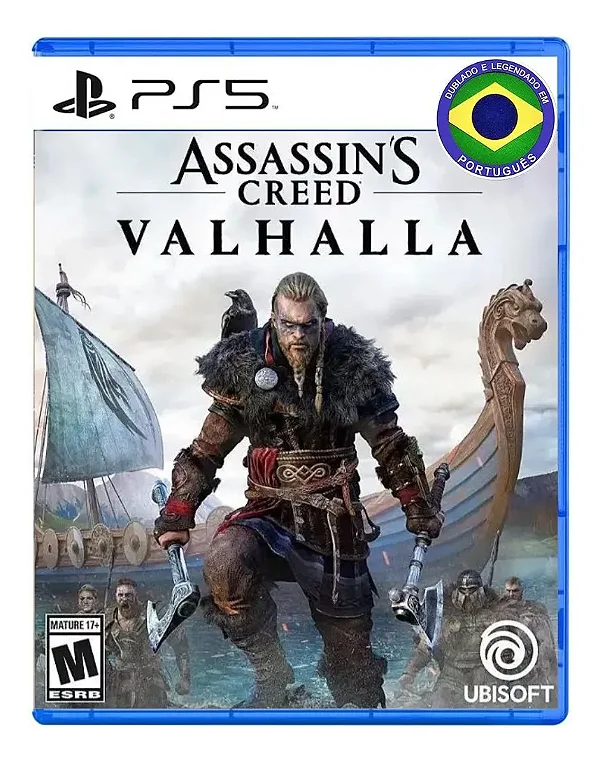 JOGO ASSASSINS CREED: VALHALLA PS5 NOVO