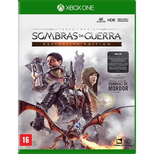JOGO SOMBRAS DA GUERRA (DEFINITIVE EDITION) XBOX ONE USADO