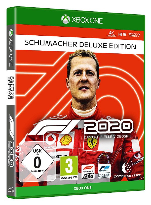 JOGO FORMULA 1 2020 EDIÇÃO SCHUMACHER DELUXE XBOX ONE USADO