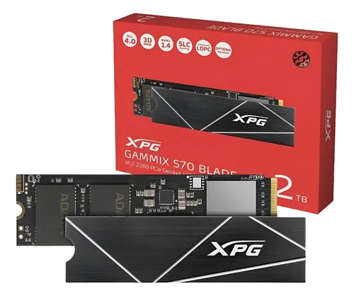 SSD M.2 2TB NVME 1.4 ADATA XPG GAMMIX S70 BLADE PCI-E 4.0 X4 2000GB NOVO