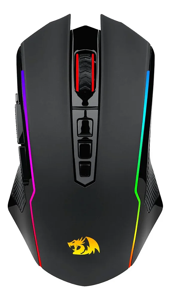 MOUSE GAMER REDRAGON NIX RGB PRETO NOVO