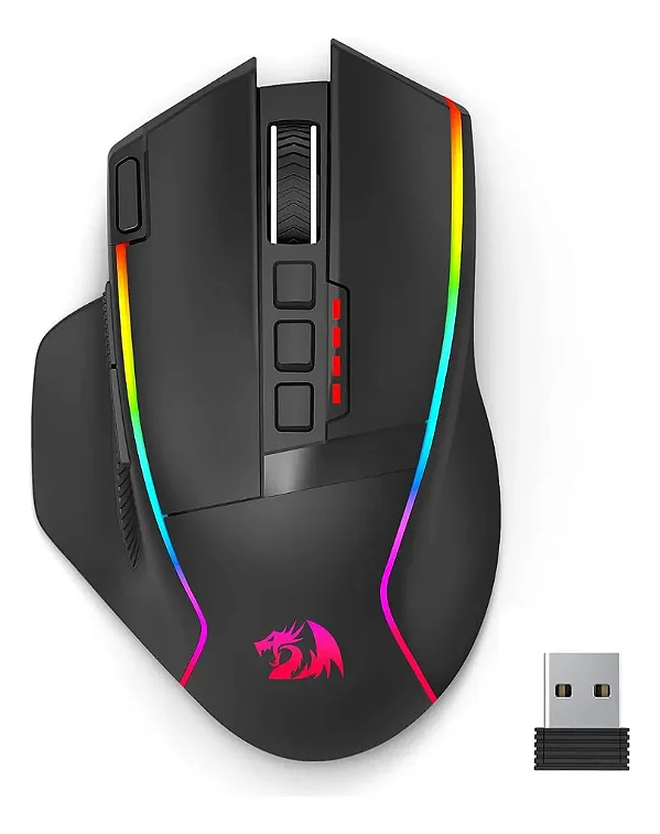 MOUSE GAMER REDRAGON SWAIN PRETO M915-RGB V2