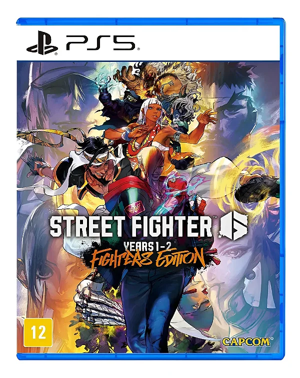 JOGO STREET FIGHTER 6 YEARS 1-2 FIGHTERS EDITION PS5 NOVO
