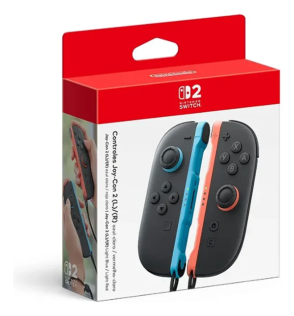 CONTROLE JOY-CON 2 AZUL E VERMELHOR NOVO