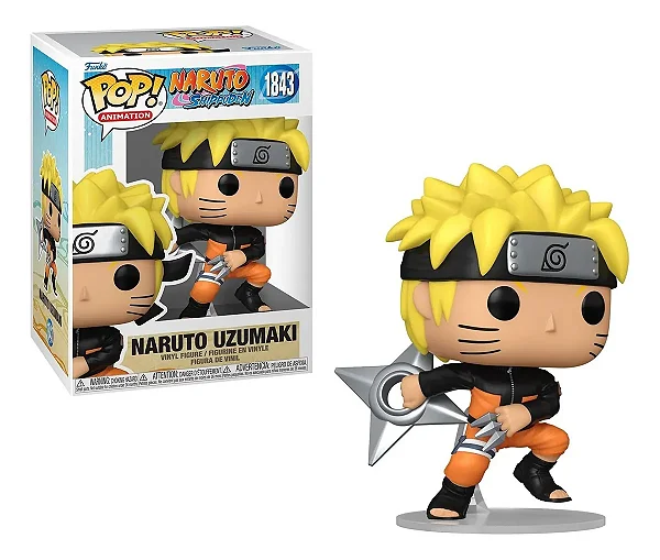FUNKO POP! NARUTO SHIPPUDEN: NARUTO UZUMAKI #1843 NOVO