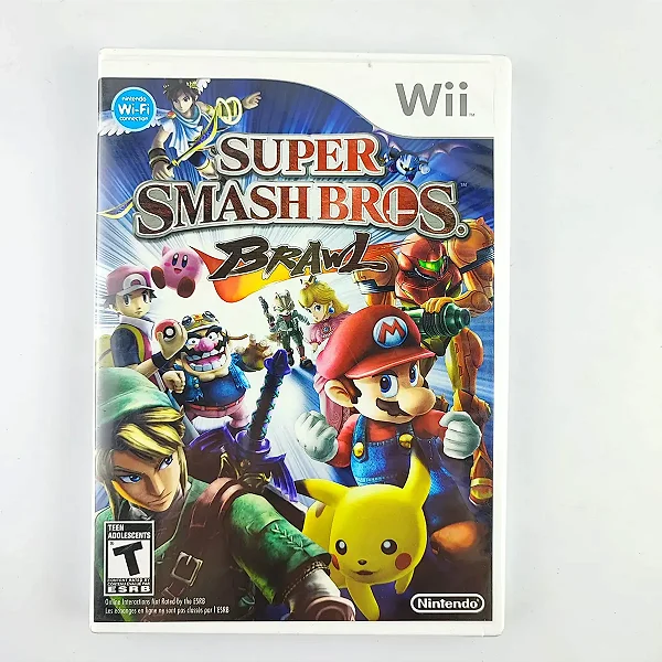 JOGO SUPER SMASH BROOS BRAWL NITENDO WII USADO