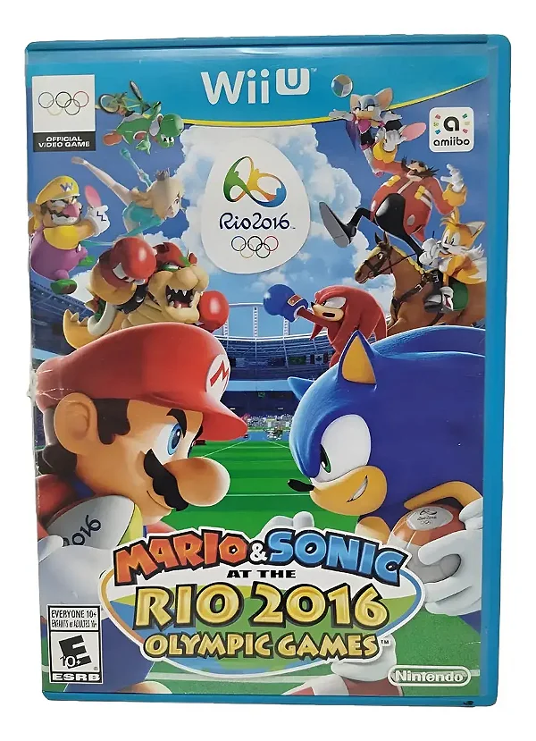 JOGO MARIO E SONIC RIO 2016 NINTENDO WII U USADO