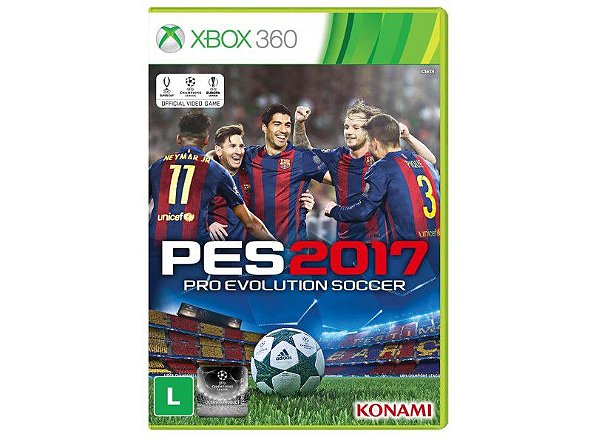 JOGO PES 2017 XBOX 360 USADO